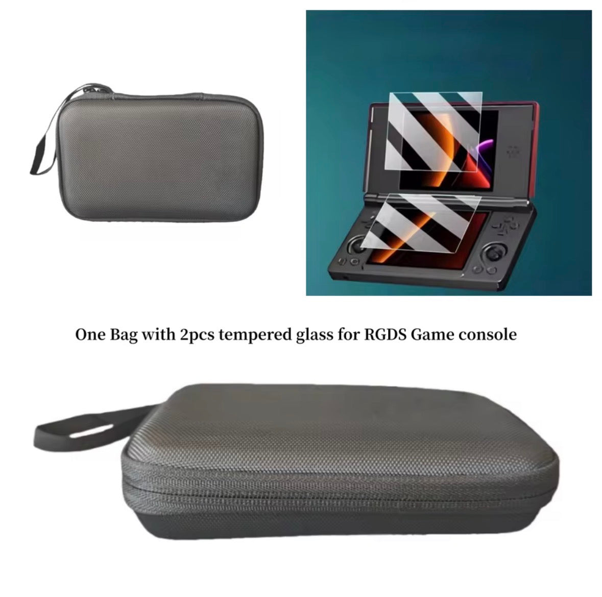 Retrobit™ RG DS case and 2x screen protectors